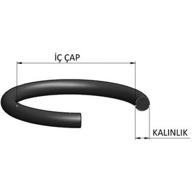 Resim Barklas 1.00x1.00 Viton Conta O-ring Her Pakette 250 Adet 