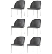 Resim Sweethomemasasandaly 6 Adet Limon Sandalye Metal Krom Sandalye Mutfak Salon Yemek Odas 