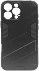 Resim Microcase Iphone 16 Pro Matrix Serisi Armor Standlı Perfect Koruma Kılıf - Siyah Al3416 