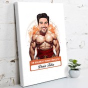 Resim Karikatürlü Erkek Sumo Güreşçisi Kanvas Tablo 