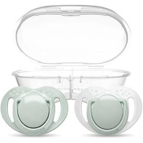 Resim Mamajoo Powder Green Sterilizasyon & Saklama Kutulu 6 Ay+ Ortodontik Emzik 2'li 