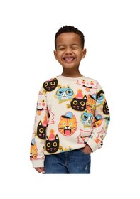 Resim Puma Puma Moody Cat Crew Unisex Çocuk Bej Sweatshirt 8501 Krem 