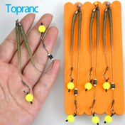 Resim 3 Set/Kart Sazan Balıkçılık Aksesuarları, Çaprazlaşmayı Önleyen Sazan Saçı ve Boilie Pop Up Hooklink ile Tabanlı Balık Kancası 