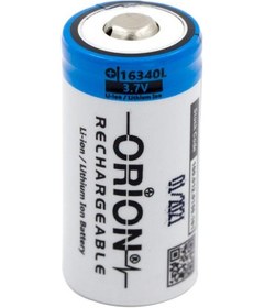 Resim Orion CR123A 3.7 V 850 mAh 16340 Li-Ion Şarj Edilebilir Pil 