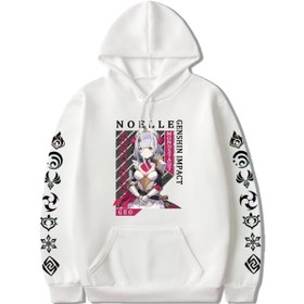 Resim GALASHOP Noelle Anime Hoodie Genshin 451 