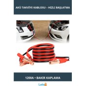 Resim Letsii 1200 Amper Yüksek Performanslı Akü Takviye Kablosu 