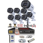 Resim Ids - 8 Kameralı 1080P Fullhd 5Mp Sony Lensli Kamera Seti - 2032 