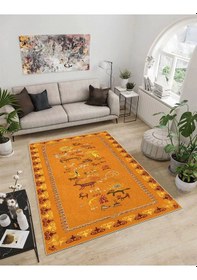 Resim Dijidekor Işıltı Koleksiyonu Model9 Süngerli Dijital Baskılı Saçaksız Mutfak Halısı Yolluk 