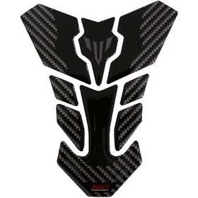 Resim GP Kompozit Yamaha MT-25 2015-2024 Uyumlu Tank Pad Siyah-Karbon 