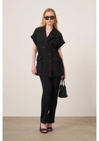 Resim Ftz Women Kadın Crep Pantolonlu Takım Siyah 31173 Siyah 