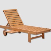 Resim Sunfun Diana Sehpalı Ahşap Şezlong 
