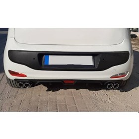 Resim Opel Astra J Uyumlu Body Kit Difüzör 4 Çıkış Siyah Yuvarlak 