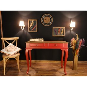 Resim Wooding 100 Cm Çekmeceli Masif Kırmızı Naturel Dresuar (548587916) 