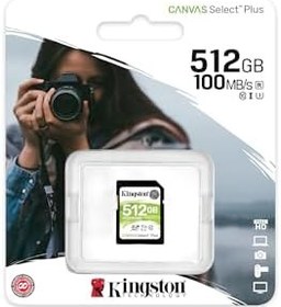 Resim Kingston SDS2/512GB Canvas Select Plus SD Kart Sınıf 10 UHS-I 