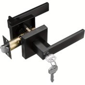 Resim 1/2/5/6/10 Paket Ağır Hizmet Tipi Metal Giriş Kapı Kolları Kilitleme ve Anahtar ile - Yatak Odası, Banyo, Ofis için Siyah Kapı Çubukları - Ev ve İş için Güvenli Kapı Kilitlemeleri, Ev için Kapı Kilitlemeleri, Yatak Odası Güvenliği, Modern Güvenlik Donanımı, Dayanıklı İnşaat 