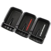 Resim Kırmızı Araba Kol Dayama Saklama Kutusu Tutucu Konteyner Jeep Compass 2th 2017-2020 Eldiven Organizatör İç Aksesuarları 