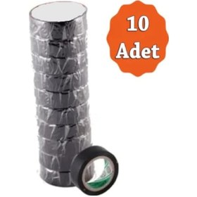 Resim Elektrik Bandı İzola Bant 10 Adet Bant Elektrikçi Bantı İzole 