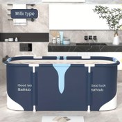 Resim 1 adet Modern Taşınabilir Katlanabilir Islatma Küveti, Dikdörtgen, Verimli Isı Koruma, Soğuk ve Sıcak Su Rahatlaması için Uygun, Sauna ve Buz Banyosu, Ev Spa'sı ve Yetişkin Duş Kullanımı için Çok Uygundur, Terapötik Dalış | Benzersiz Küvet | Katlanabilir Tasarım, Taşınabilir 
