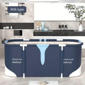 Resim 1 adet Modern Taşınabilir Katlanabilir Islatma Küveti, Dikdörtgen, Verimli Isı Koruma, Soğuk ve Sıcak Su Rahatlaması için Uygun, Sauna ve Buz Banyosu, Ev Spa'sı ve Yetişkin Duş Kullanımı için Çok Uygundur, Terapötik Dalış | Benzersiz Küvet | Katlanabilir Tasarım, Taşınabilir 