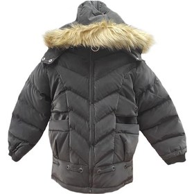 Resim Life For Moda Kız Çocuk İçi Peluş Astarlı Çıkarılabilir Kapüşonlu Su Geçirmez Mont Kaban 3020 Siyah 