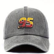 Resim Retro Vintage Dijital 95 Baskı Hip-Hop Tarzı Şimşek Erkek Beyzbol Şapkası Outdoor Günlük Unisex Kasket 