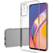 Resim Oppo Reno 5 Lite Kılıf Lüx Şeffaf Kamera Lens Korumalı Silikon Kılıf 
