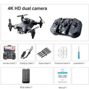 Resim 4drc Yeni V30 Mini Drone İle 4k 1080p Hd Kamera Fpv Rc Drones Profesyonel Beş Black-dual4k-1b 
