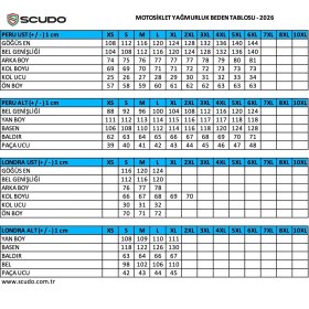 Resim Scudo Peru Sarı Üst Motosiklet Yağmurluğu 3xl 