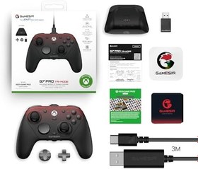 Resim GameSir G7 Pro Wired Controller for Xbox Series X|S, Xbox One, Wireless Gamepad for PC&Android with TMR Sticks, Hall Effect Analog Triggers, 1000Hz Polling Rate, 3.5mm Audio Jack - Black 