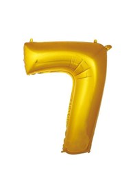 Resim 34" Folyo Rakam 76cm "7" Gold / Altın Altın 
