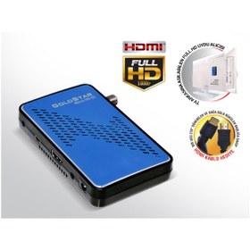 Resim GoldMaster Uydu Alıcısı Hero Micro Hd Mavi 