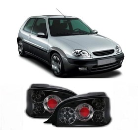 Resim Citroen Saxo 1996-2004 Siyah Ledli Arka Stop 
