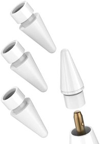 Resim Apple Pencil için yedek uç (4 adet) iPad Generation için giriş kalemi 1. nesil kurşun kalem kalem uçları için yedek aksesuar adaptörü 