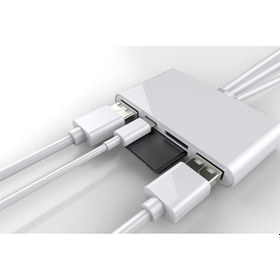 Resim Ally 3 In1 Apple Uyumlu iPhone Usb C Usb A Kamera Okuyucu Kart Okuyucu 