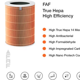 Resim Faf True Hepa 14 Xiaomi Mi Air Purifier Hava Temizleyici 2h / 2c / 2s / 3h / 3c Filtre Uyumlu Özel Seri High Efficiency Filtre 