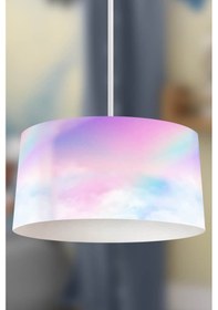 Resim Gökkuşağı Ve Bulutlar Çocuk Odası Sarkıt Avize 