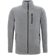 Resim Çağdaş Iş Açık Gri Tam Fermuarlı 3 Cepli Polar Açık Gri 