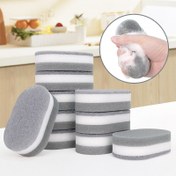 Resim 6/12 adet Temizlik Süngeri, Oval Gri Beyaz Çift Taraflı Sünger, Ev Temizliği, Bulaşık Süngeri, Premium Mutfak Süngeri, Dayanıklı Çizilmeye Karşı Dirençli Sünger, Temizlik Malzemeleri, Temizlik Araçları, Okul Hazırlığı 