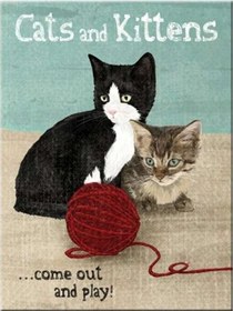 Resim Nostalgic Art Cats And Kittens Magnet 14242 