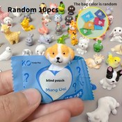 Resim 10 Mini Blind Kutu Seti Küçük Gerçekçi Hayvan Figürleri İçerir, Halloween, Noel ve Paskalya Günlerinde Hediye Olarak Mükemmel. 