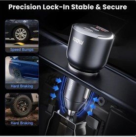 Resim Fastbuy Dream011 Toocki 100w Araba Sarj Cihazi, 1a2c Cift Usb, Hızlı Sarj, Gumus Gri 