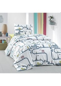 Resim Menderes Home Cotton Collection Ranforce Tek Kişilik Nevresim Takımı Travel 