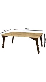 Resim Fahrettin Küçük Fahrettin Katlanabilir Laptop Sehpası Suntalam Malzeme ile Ergonomik Tasarım 60x30 cm 