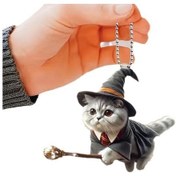 Resim Araç İçi Sihirli Kedi Kolye Süs 