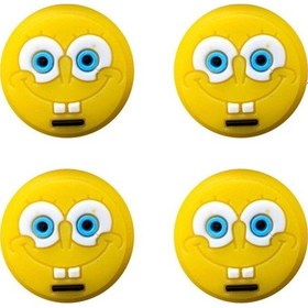 Resim Sünger Bob Ps5/ps4/ps3/xbox One/one X/one S/series X/series S 3d Analog Silikon Koruyucu -4 Adet Sünger Bob-4 