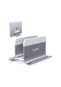 Resim Orico Alüminyum Notebook Apple Uyumlu MacBook Dikey Masaüstü Standı Gri 