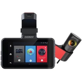 Resim Everest Car15 3.0"ıps Ekran 1080p+720p 120 Açı G-sensor+wifi 64gb Tf Kartlı Araç Ön Ve Arka Kamera 