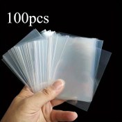 Resim 100 Adet Premium Yumuşak Şeffaf Kart Koruyucu Kılıflar - Asit İçermeyen Arşiv Kalitesinde Üstten Yüklemeli Uyumlu, 2 Boyut (50 ve 100 Mikron) Magic: The Gathering, MTG, Beyzbol Kartları & Koleksiyonlar için - Dayanıklı Görünürlüğü Artıran Saklama Kılıfları 