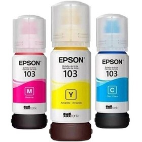 Resim Epson 103 EcoTank L3160 3 Renk Mürekkep Kartuşu 