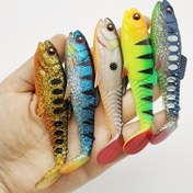 Resim 3 Adet Yumuşak 8.5cm/3.35in T Kuyruklu Yapay Olta Yemi - Tatlı ve Tuzlu Su Balıkçılığı İçin 